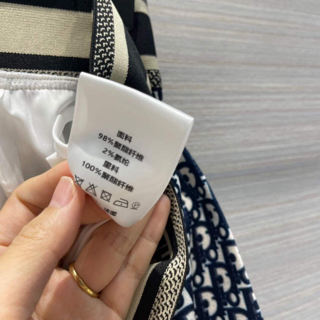 Dior 221J38 Spring/Summer Classic Jacquard Miniskirt