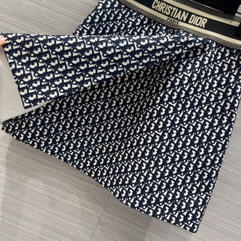 Dior 221J38 Spring/Summer Classic Jacquard Miniskirt