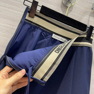 Dior 221J39 Spring/Summer Classic Miniskirt Blue - 36 - View 6