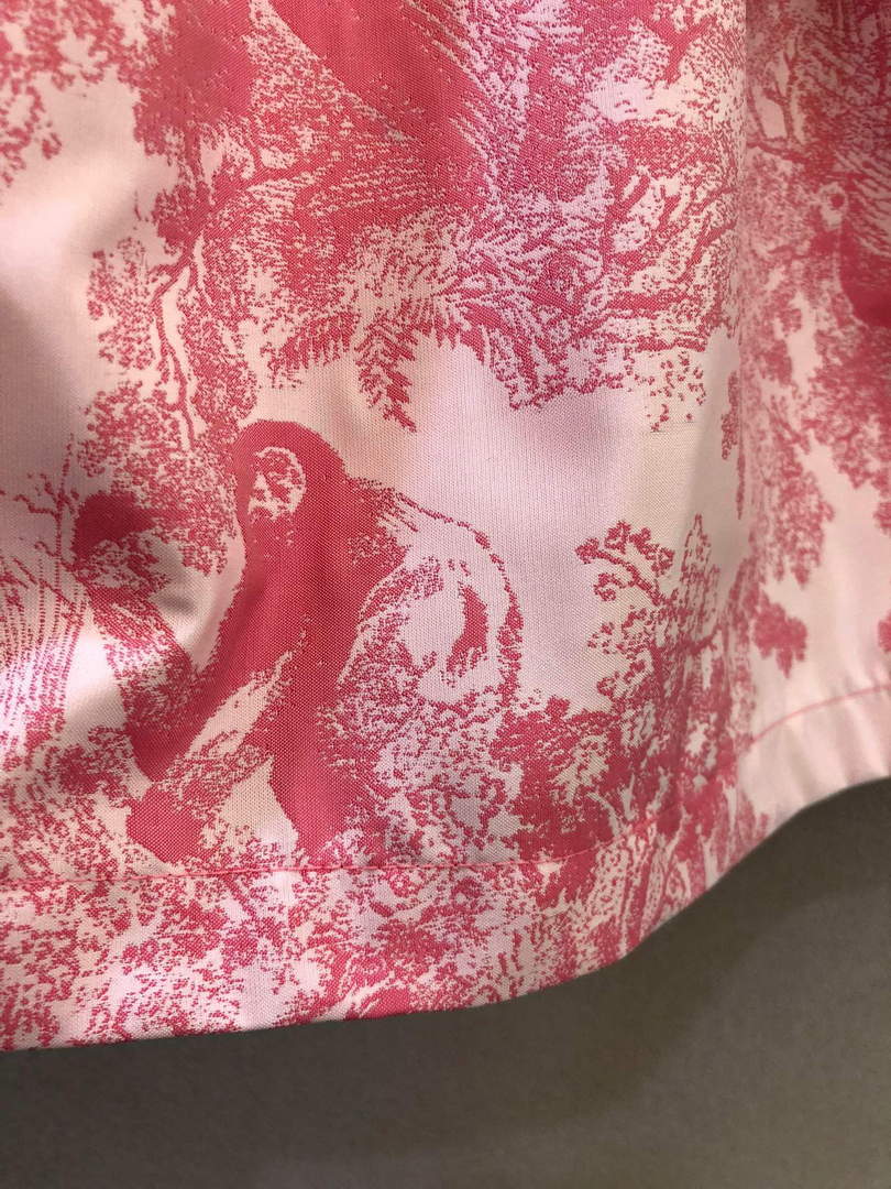 Dior 221J40 Spring/Summer Classic Print Miniskirt pink