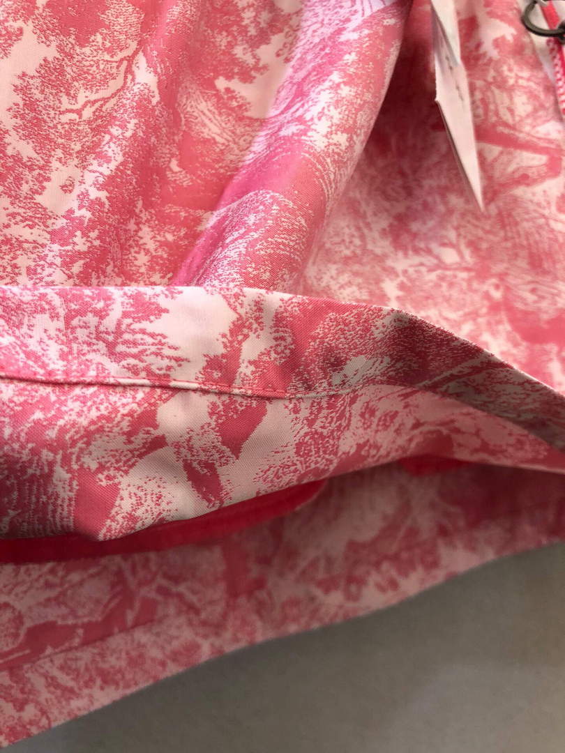 Dior 221J40 Spring/Summer Classic Print Miniskirt pink