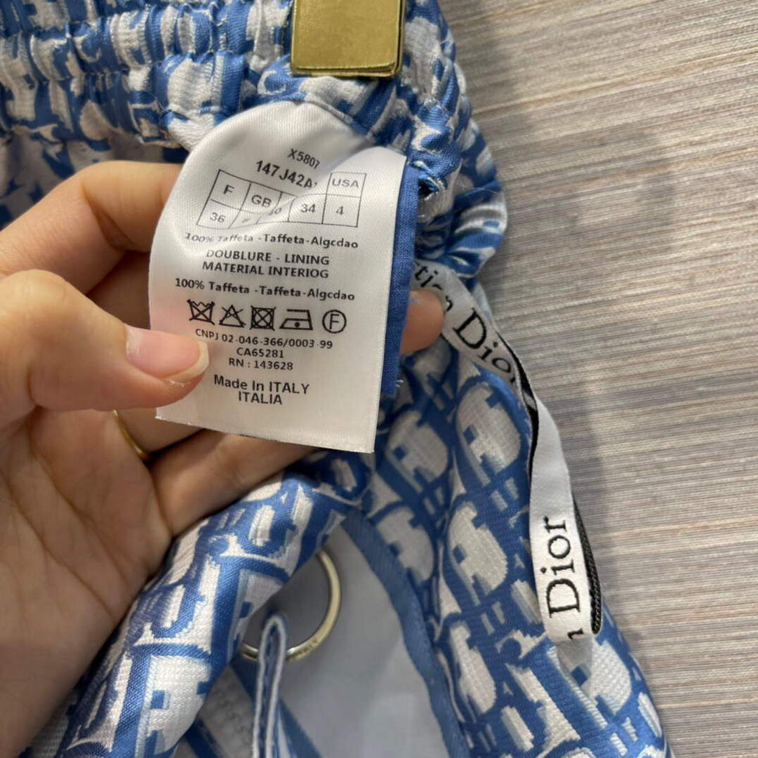 Dior 221J42 Spring/Summer Classic Jacquard Miniskirt
