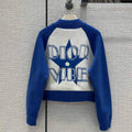Dior  224V50 Dior Vibe Bomber Jacket Fluorescent Blue and White - 36 - View 1