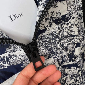 Dior 227R40 Short Hooded Dress Navy Blue - S - View 3
