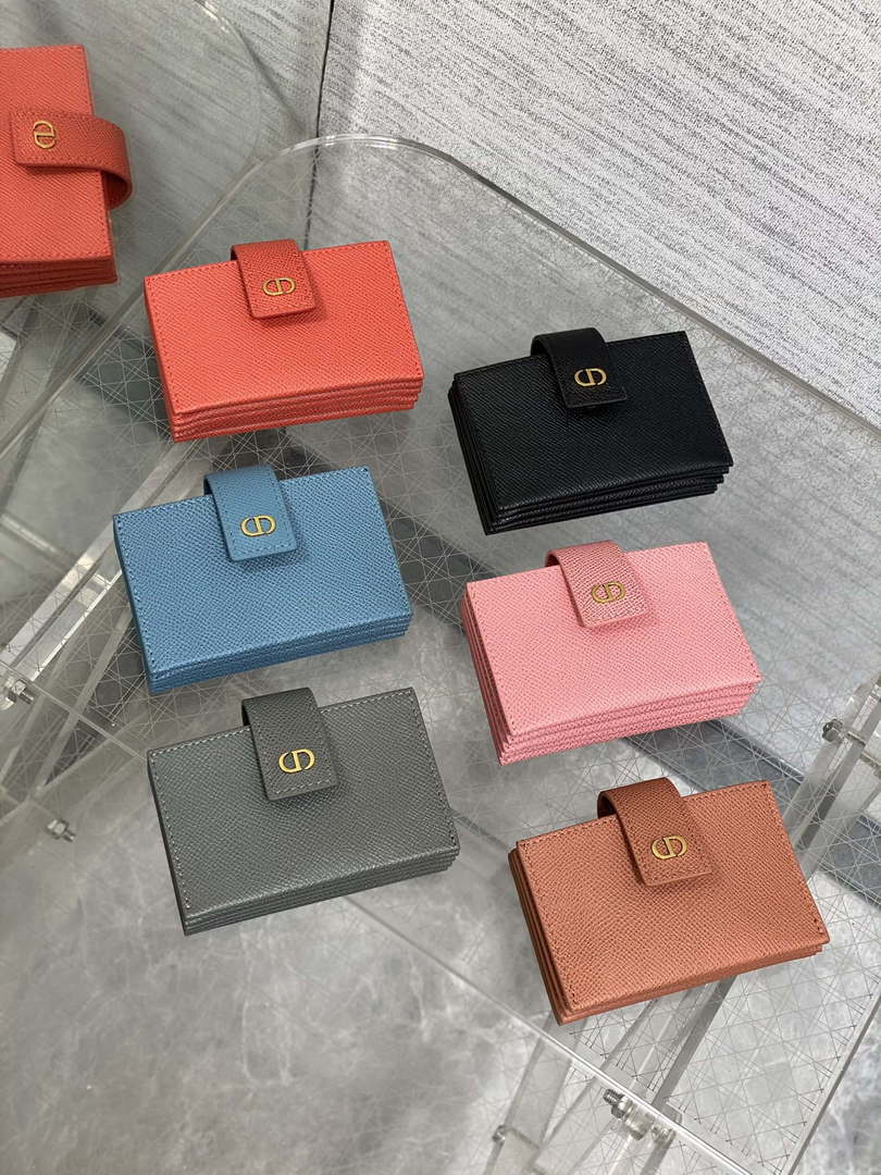 Dior 30 MONTAIGNE 5-Gate Card Holder Organ Card Holder S2058 Grained Calfskin D0012 - Default Title - View 2