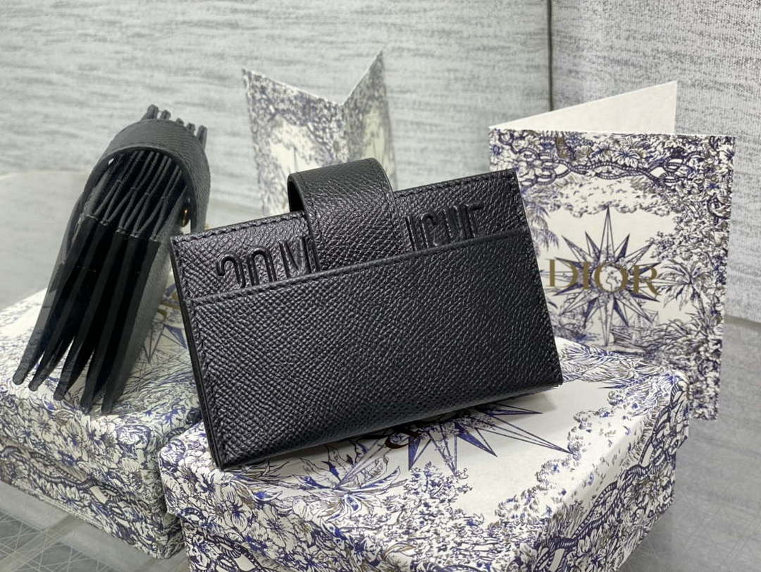 Dior 30 MONTAIGNE 5-Gate Card Holder Organ Card Holder S2058 Grained Calfskin D0012 - Default Title - View 3