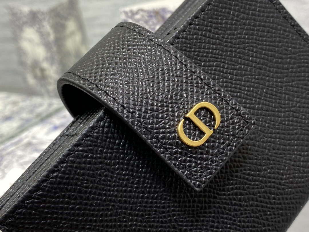 Dior 30 MONTAIGNE 5-Gate Card Holder Organ Card Holder S2058 Grained Calfskin D0012 - Default Title - View 4