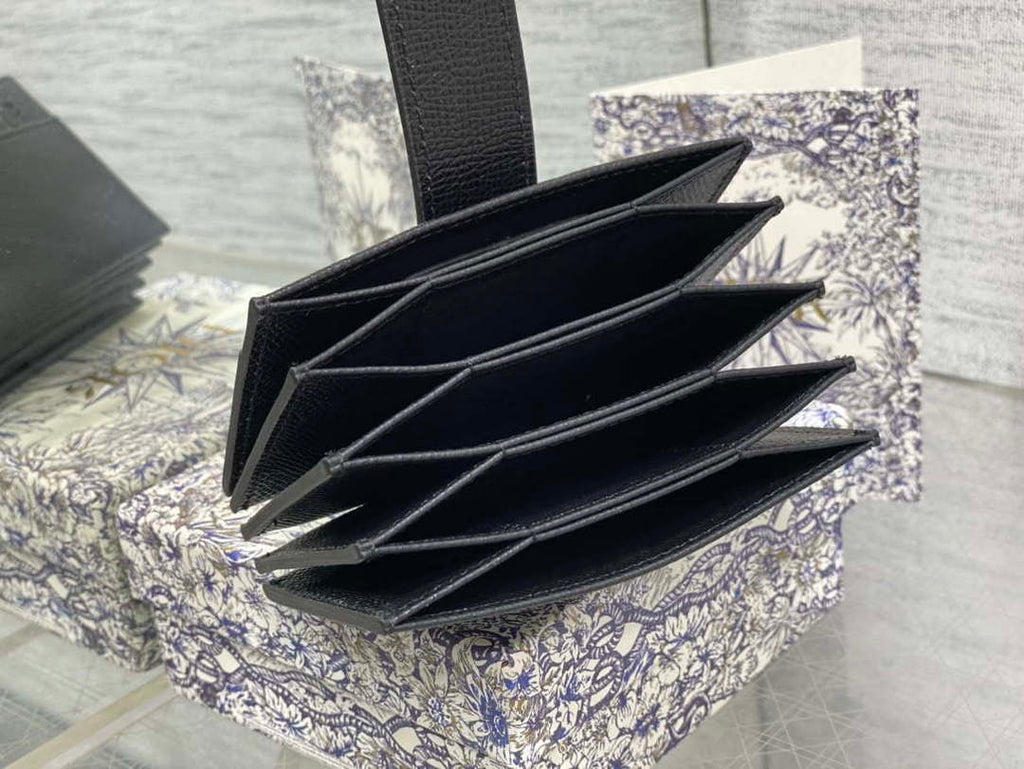 Dior 30 MONTAIGNE 5-Gate Card Holder Organ Card Holder S2058 Grained Calfskin D0012