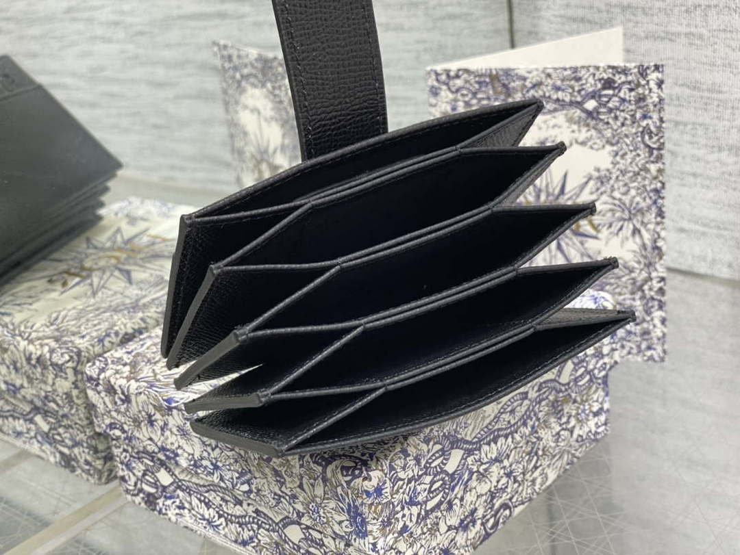 Dior 30 MONTAIGNE 5-Gate Card Holder Organ Card Holder S2058 Grained Calfskin D0012