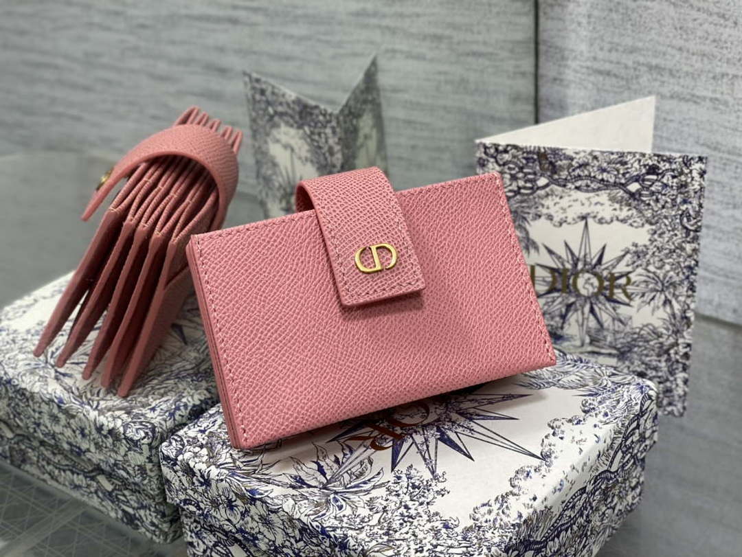 Dior 30 MONTAIGNE 5-Gate Card Holder Organ Card Holder S2058 Grained Calfskin D0013 - Default Title - View 1