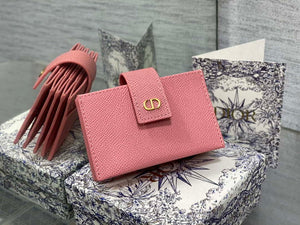 Dior 30 MONTAIGNE 5-Gate Card Holder Organ Card Holder S2058 Grained Calfskin D0013 - Default Title - View 1