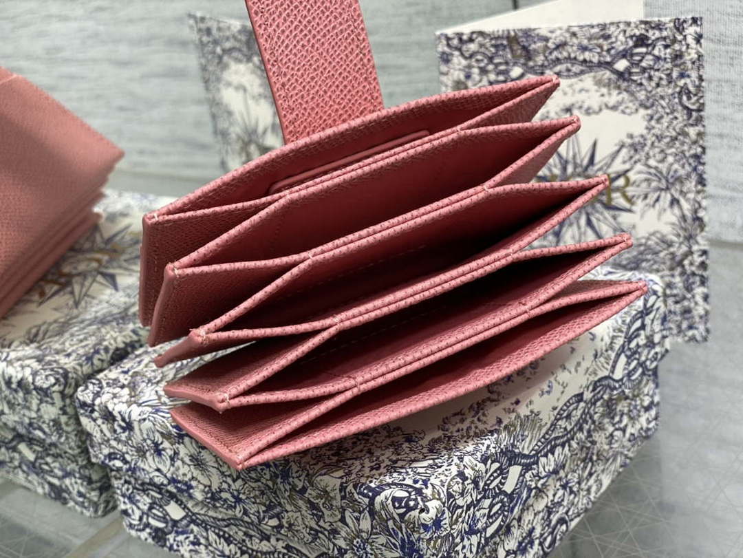 Dior 30 MONTAIGNE 5-Gate Card Holder Organ Card Holder S2058 Grained Calfskin D0013 - Default Title - View 5