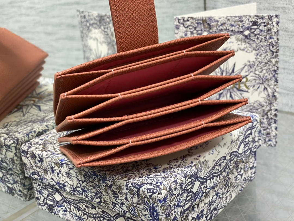 Dior 30 MONTAIGNE 5-Gate Card Holder Organ Card Holder S2058 Grained Calfskin D0014