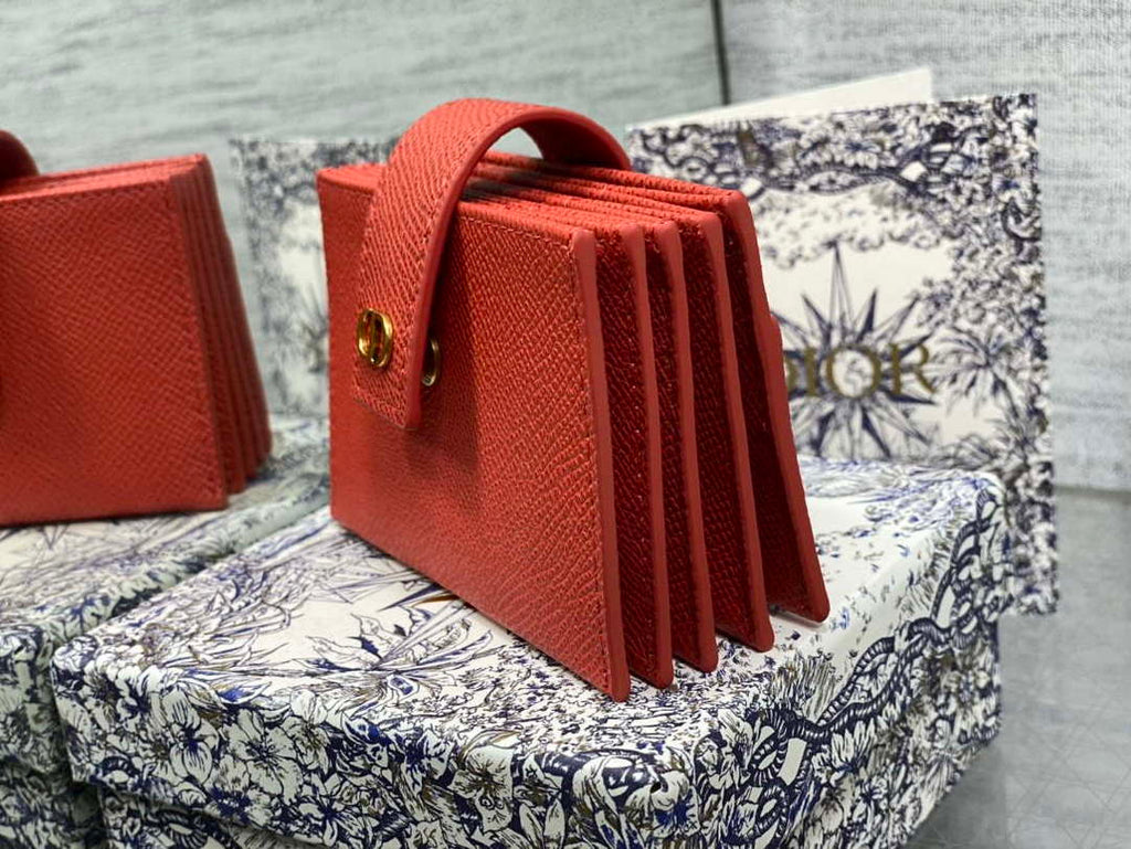 Dior 30 MONTAIGNE 5-Gate Card Holder Organ Card Holder S2058 Grained Calfskin D0015