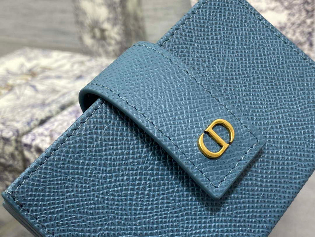 Dior 30 MONTAIGNE 5-Gate Card Holder Organ Card Holder S2058 Grained Calfskin D0016