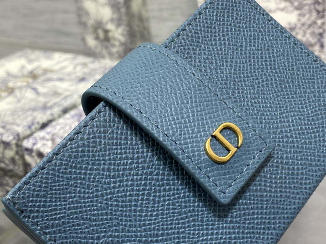 Dior 30 MONTAIGNE 5-Gate Card Holder Organ Card Holder S2058 Grained Calfskin D0016 - Default Title - View 2