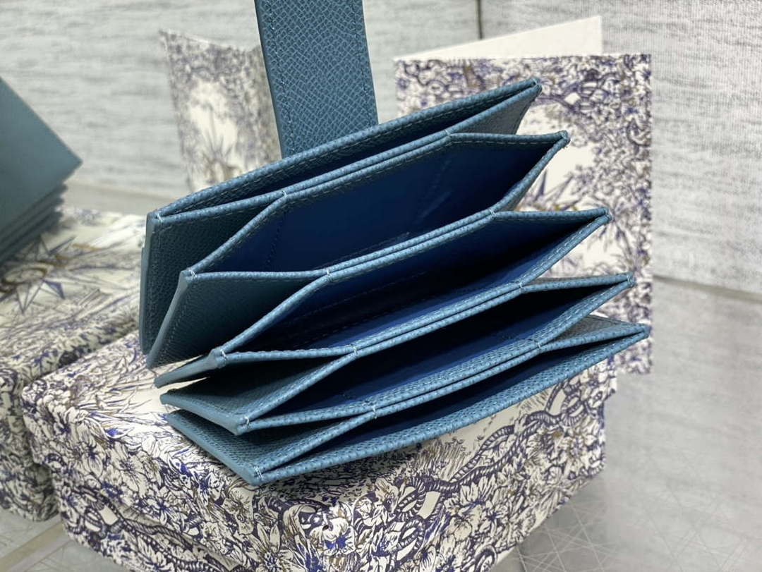Dior 30 MONTAIGNE 5-Gate Card Holder Organ Card Holder S2058 Grained Calfskin D0016