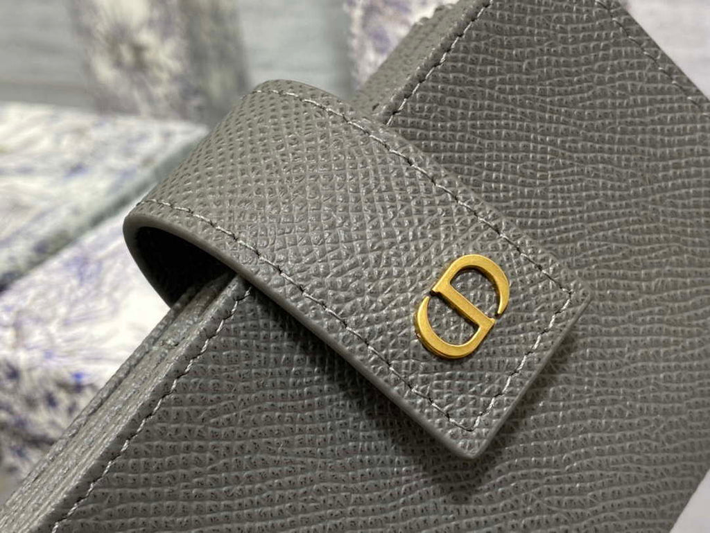 Dior 30 MONTAIGNE 5-Gate Card Holder Organ Card Holder S2058 Grained Calfskin D0017