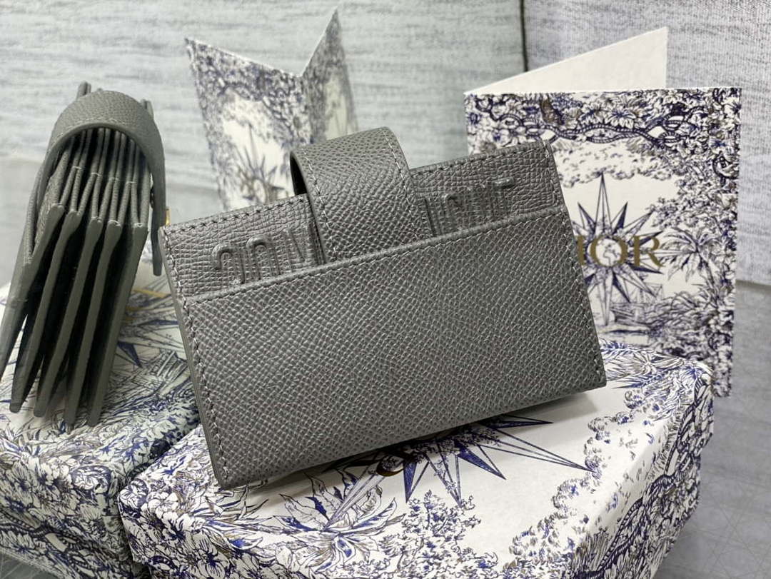 Dior 30 MONTAIGNE 5-Gate Card Holder Organ Card Holder S2058 Grained Calfskin D0017