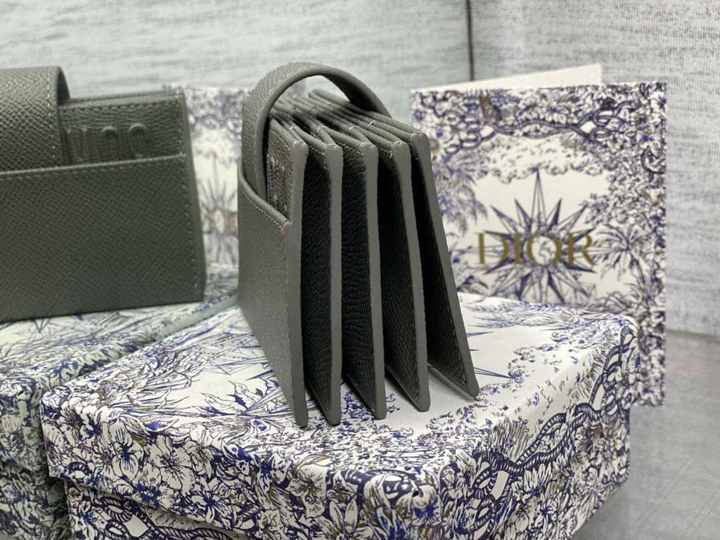 Dior 30 MONTAIGNE 5-Gate Card Holder Organ Card Holder S2058 Grained Calfskin D0017
