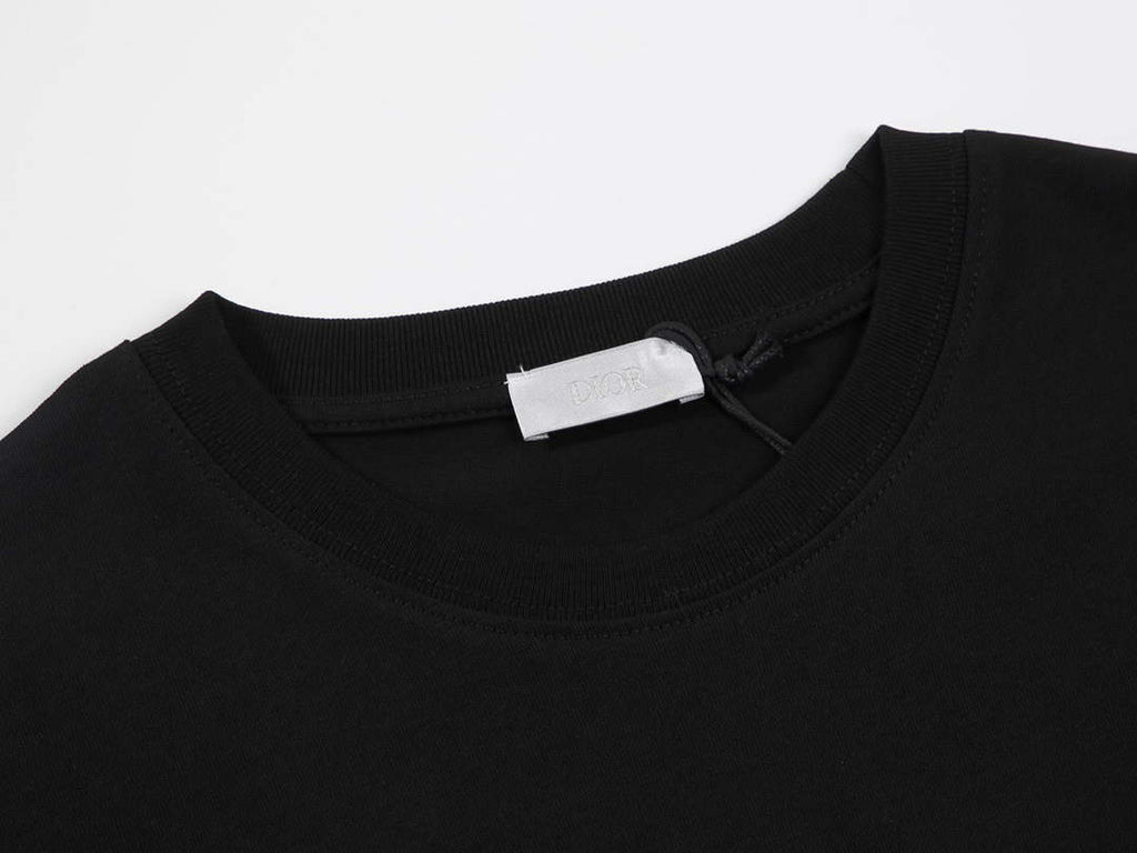 Dior 313J647 Men's Women's Relaxed Fit Cotton Jersey T-shirt D65861