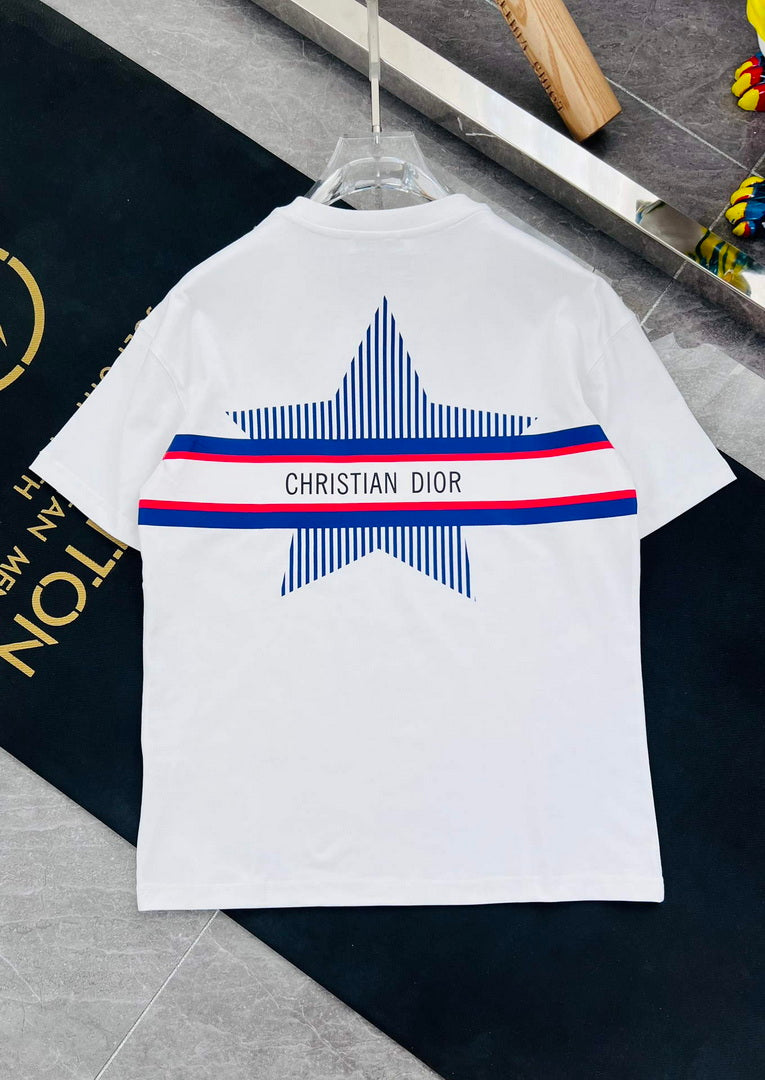 Dior 313J647 Men's Relaxed Fit Cotton Jersey T-shirt D65862