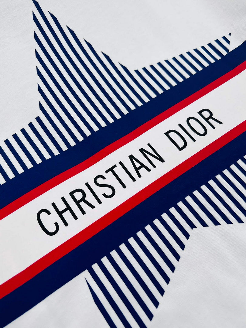 Dior 313J647 Men's Relaxed Fit Cotton Jersey T-shirt D65862