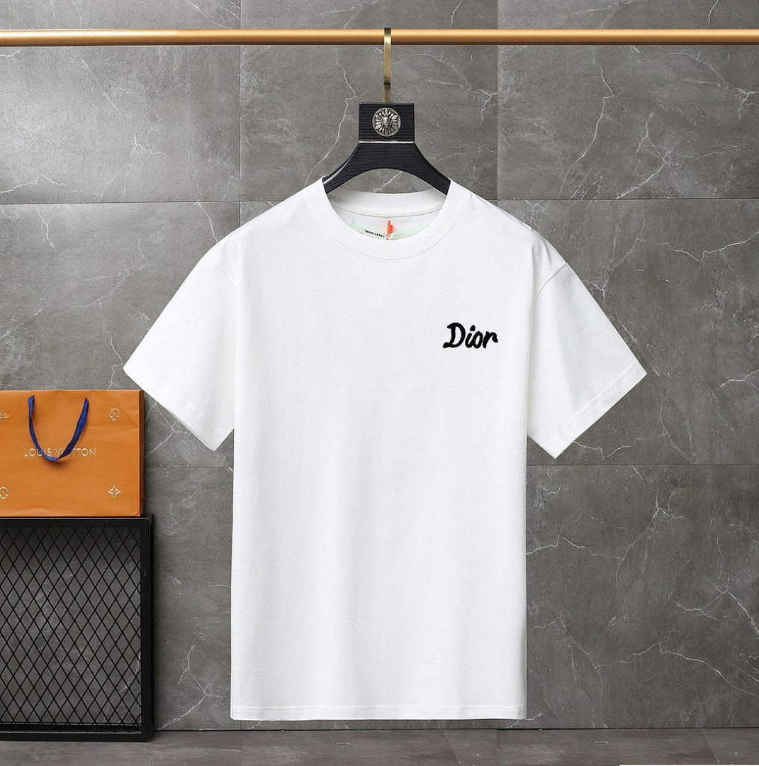 Dior 313J647 Men's Relaxed Fit Cotton Jersey T-shirt D65863