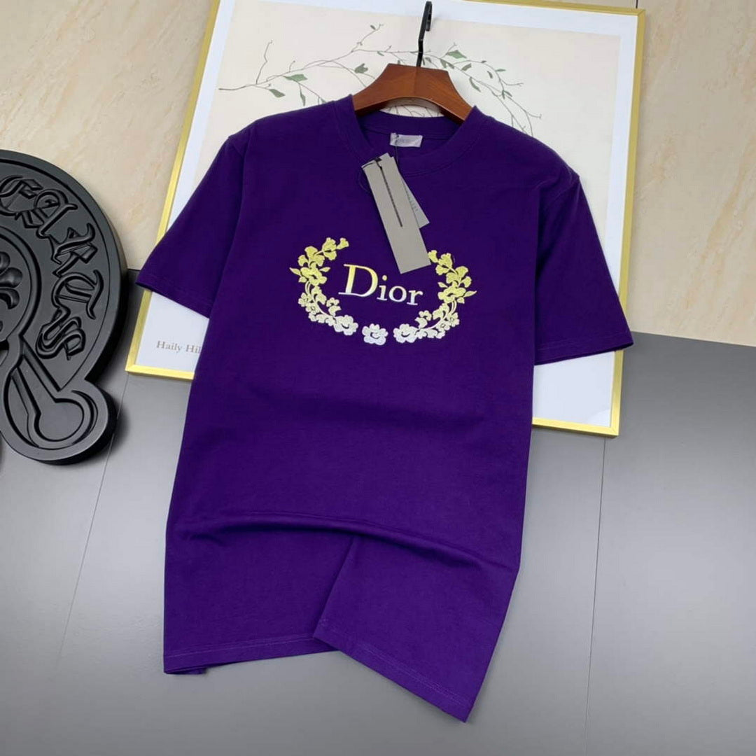 Dior 313J696 Men's Women's Relaxed Fit Cotton Jersey T-shirt D65843 - S - View 1