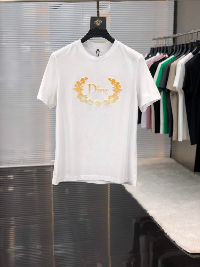 Dior 313J696 Men's Women's Relaxed Fit Cotton Jersey T-shirt D65844