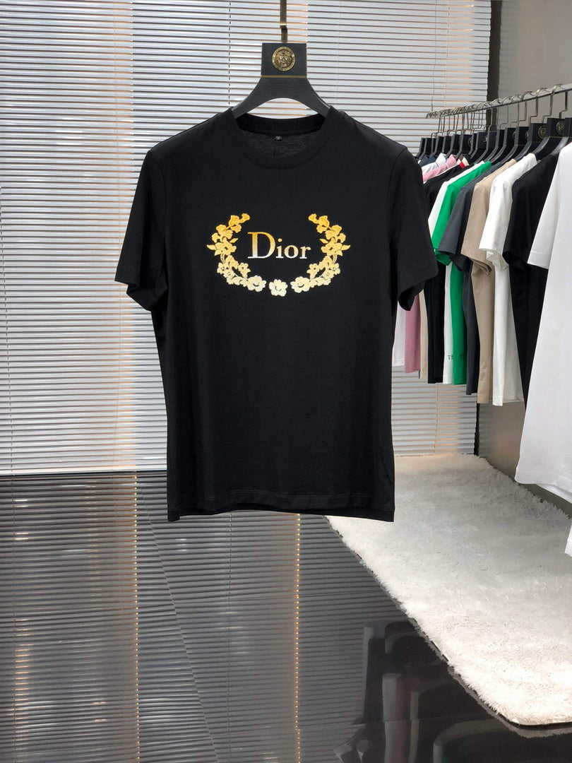 Dior 313J696 Men's Women's Relaxed Fit Cotton Jersey T-shirt D65845