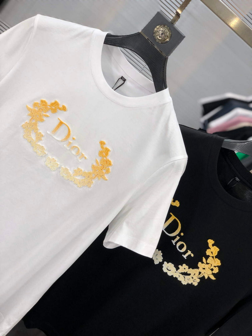 Dior 313J696 Men's Women's Relaxed Fit Cotton Jersey T-shirt D65844