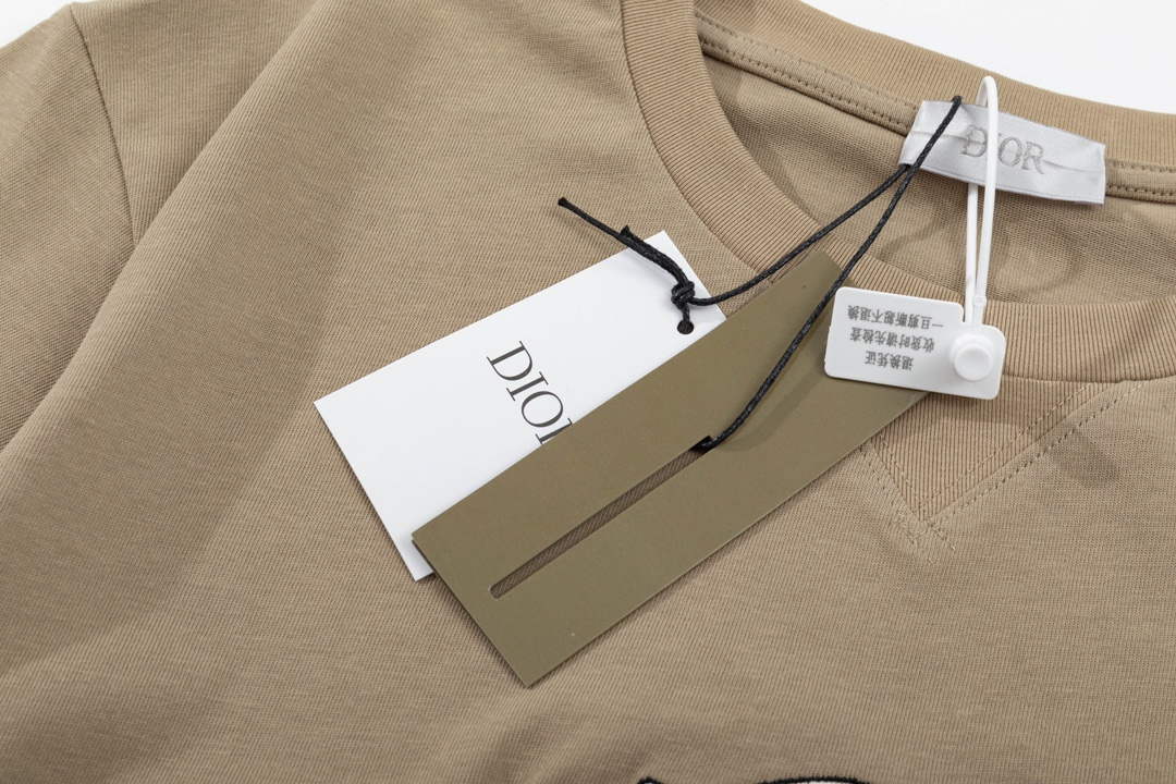 Dior 313J696 Men's Women's Relaxed Fit Cotton Jersey T-shirt D65846