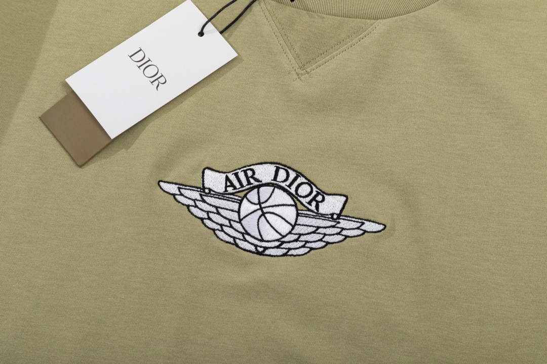 Dior 313J696 Men's Women's Relaxed Fit Cotton Jersey T-shirt D65847