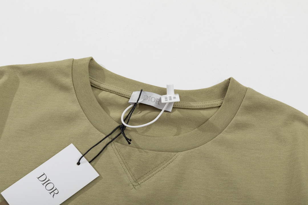 Dior 313J696 Men's Women's Relaxed Fit Cotton Jersey T-shirt D65847