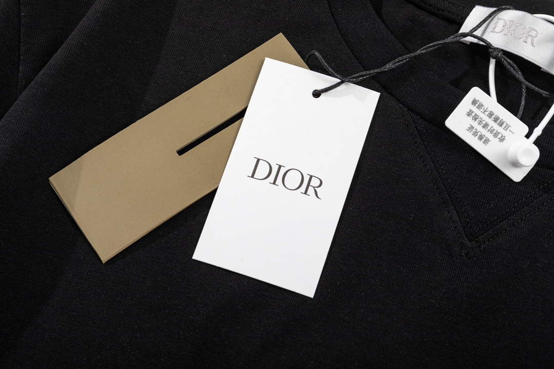 Dior 313J696 Men's Women's Relaxed Fit Cotton Jersey T-shirt D65848