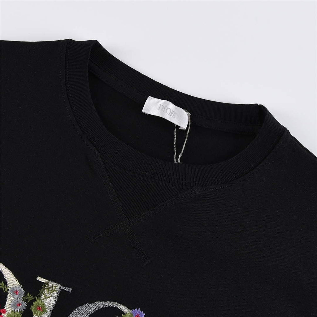 Dior 313J696 Men's Women's Relaxed Fit Cotton Jersey T-shirt D65850