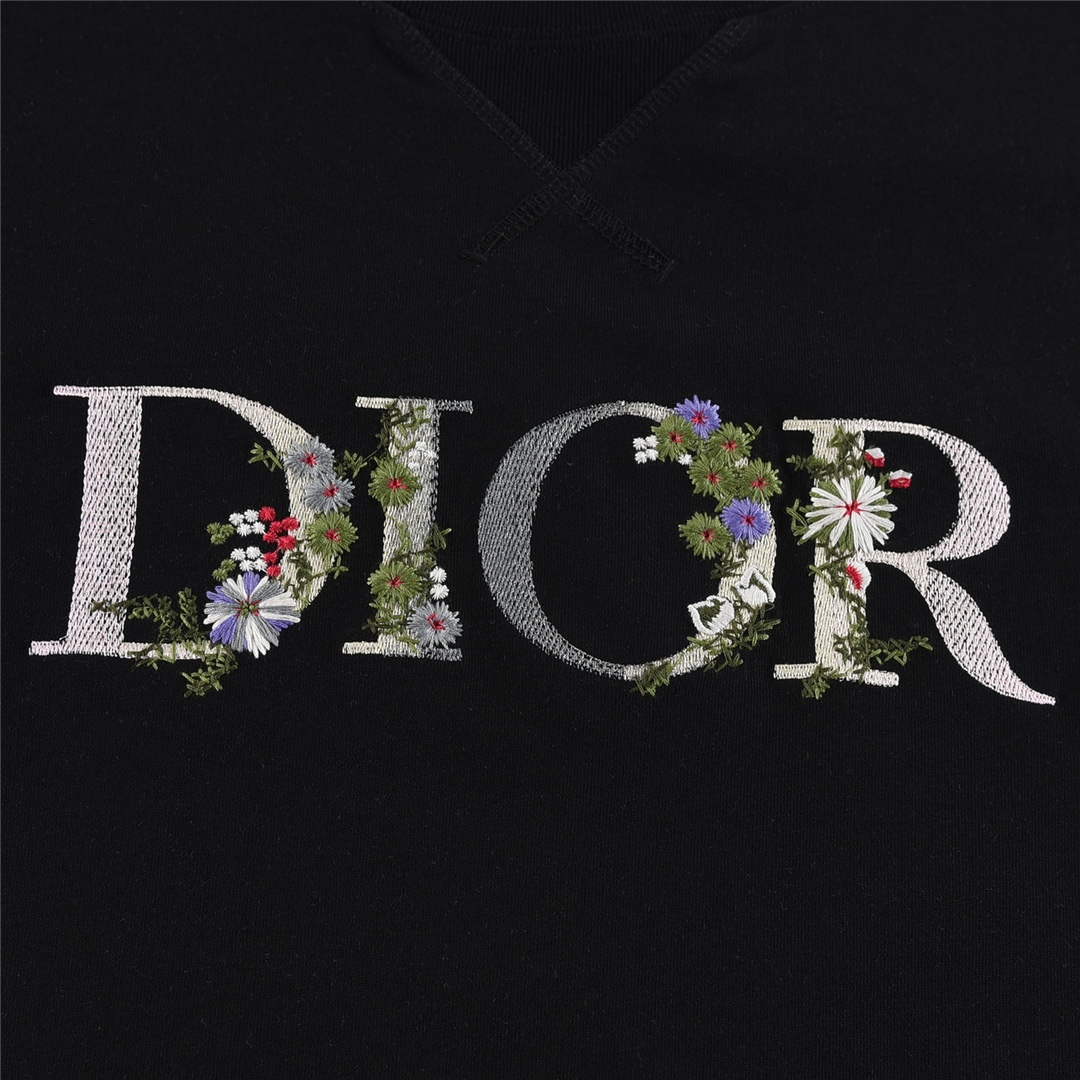 Dior 313J696 Men's Women's Relaxed Fit Cotton Jersey T-shirt D65850