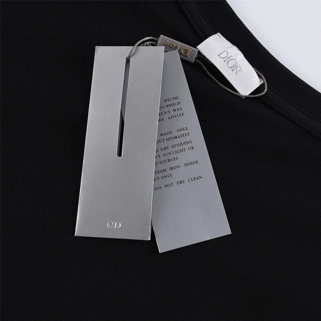 Dior 313J696 Men's Women's Relaxed Fit Cotton Jersey T-shirt D65850