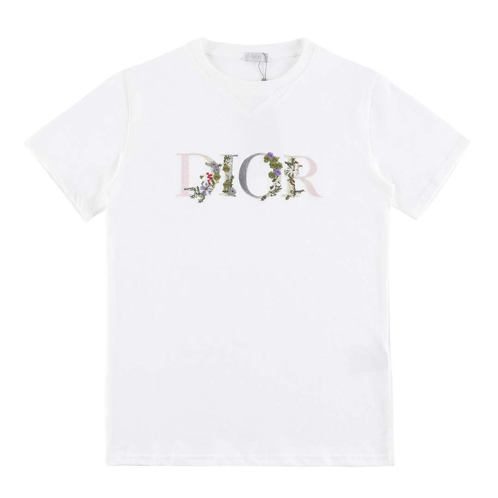 Dior 313J696 Men's Women's Relaxed Fit Cotton Jersey T-shirt D65851
