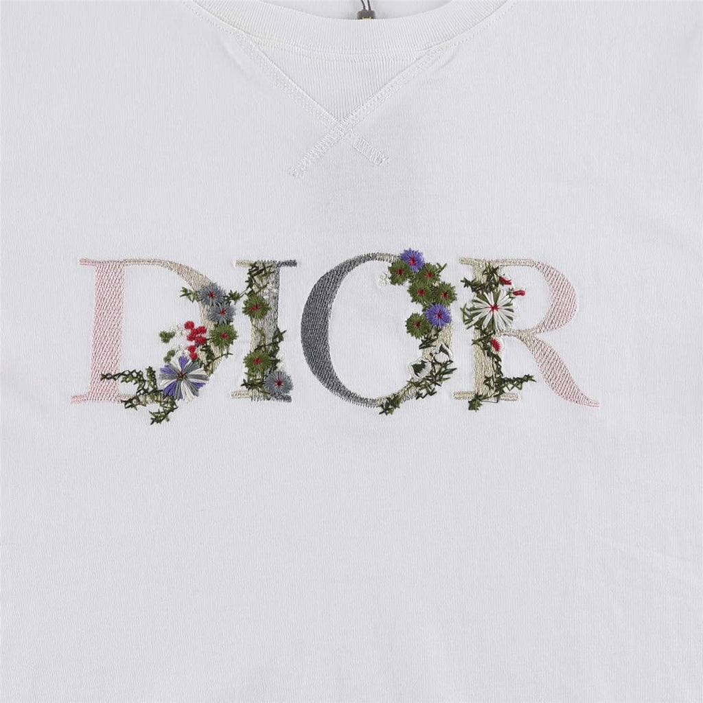 Dior 313J696 Men's Women's Relaxed Fit Cotton Jersey T-shirt D65851