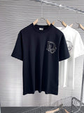 Dior 313J696 Men's Women's Relaxed Fit Cotton Jersey T-shirt D65853
