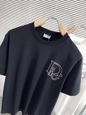 Dior 313J696 Men's Women's Relaxed Fit Cotton Jersey T-shirt D65853 - S - View 2