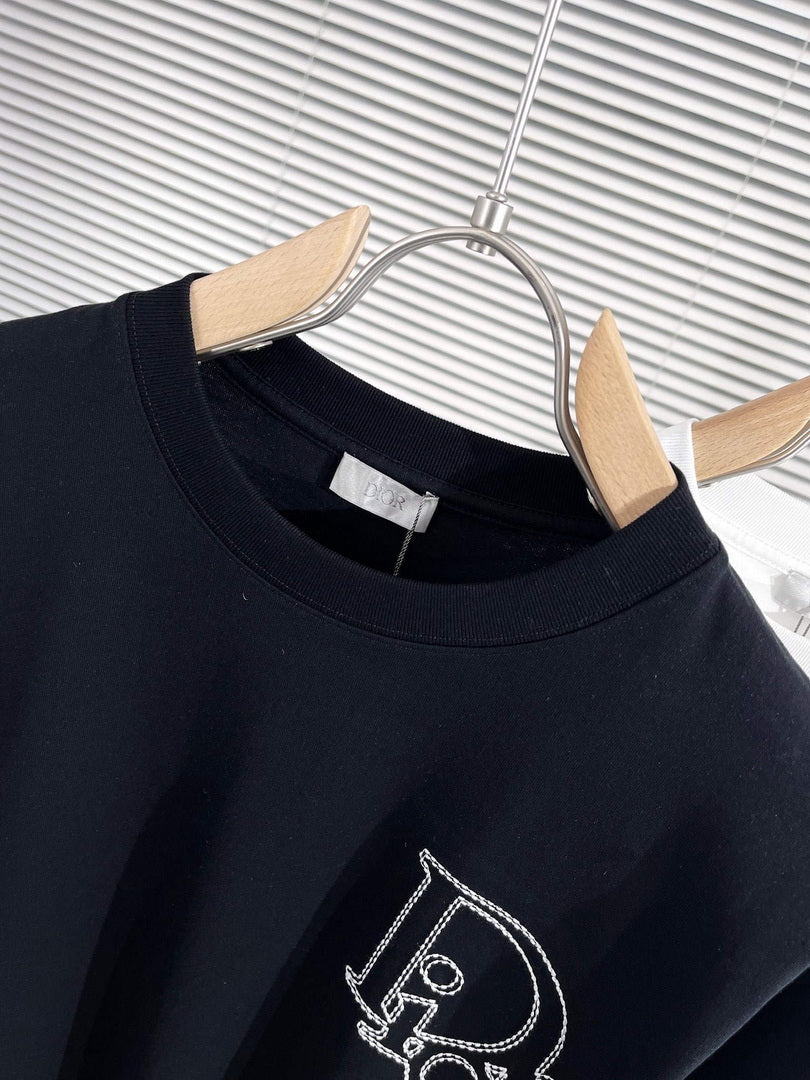 Dior 313J696 Men's Women's Relaxed Fit Cotton Jersey T-shirt D65853