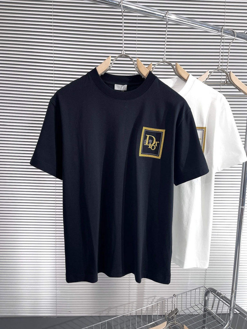 Dior 313J696 Men's Women's Relaxed Fit Cotton Jersey T-shirt D65854