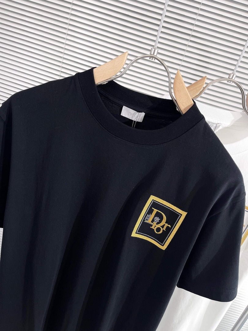 Dior 313J696 Men's Women's Relaxed Fit Cotton Jersey T-shirt D65854