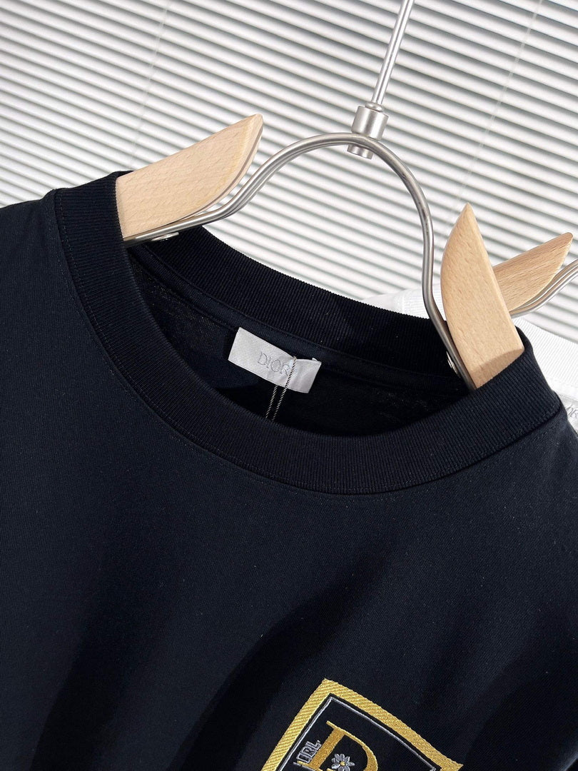 Dior 313J696 Men's Women's Relaxed Fit Cotton Jersey T-shirt D65854