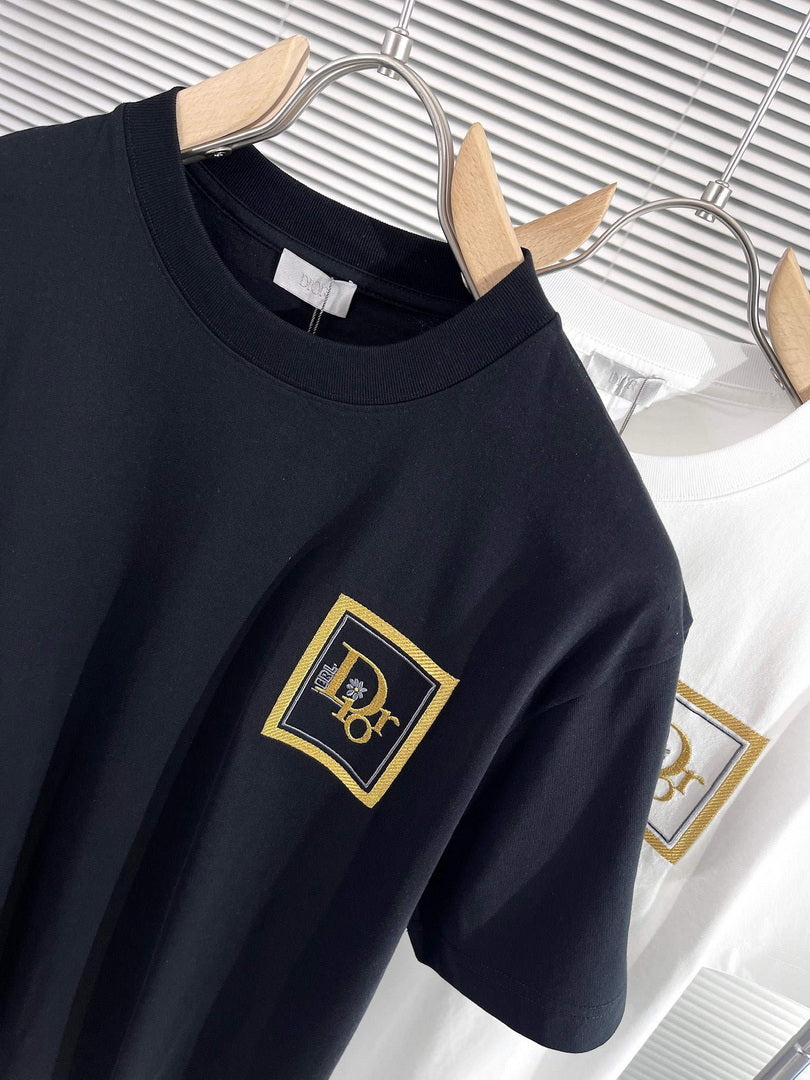 Dior 313J696 Men's Women's Relaxed Fit Cotton Jersey T-shirt D65854