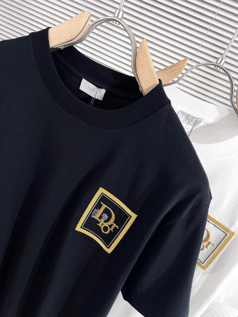 Dior 313J696 Men's Women's Relaxed Fit Cotton Jersey T-shirt D65854