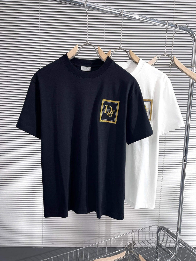 Dior 313J696 Men's Women's Relaxed Fit Cotton Jersey T-shirt D65855